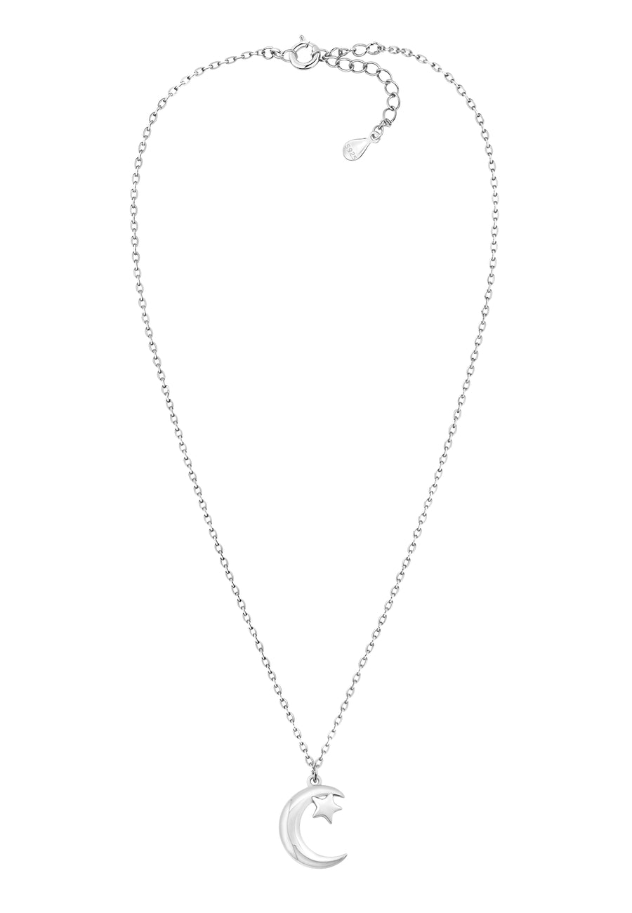 Mond Halskette in 925 Silber