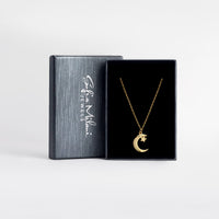 Mond Halskette in 925 Silber