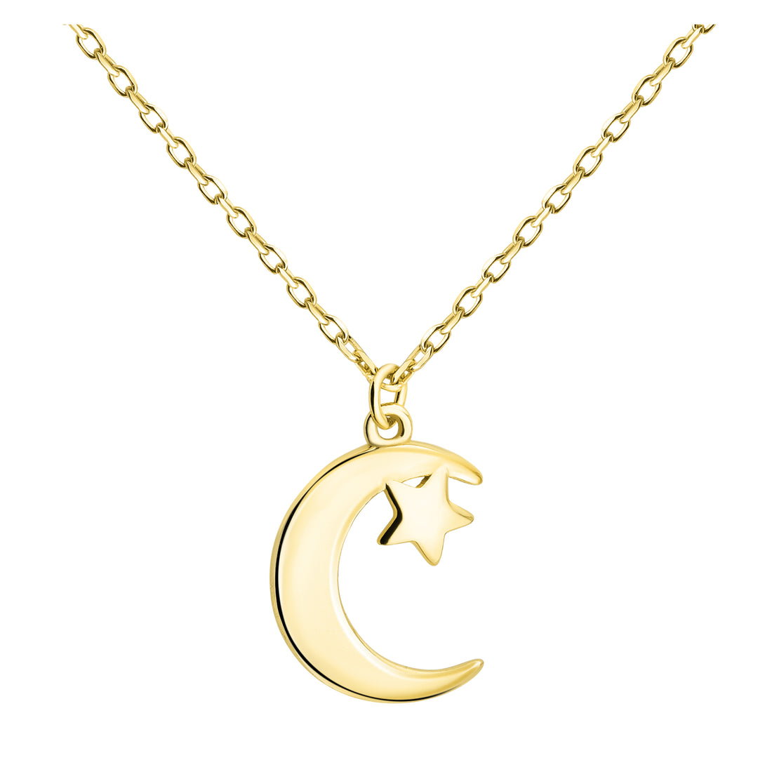 Mond Halskette in 925 Silber