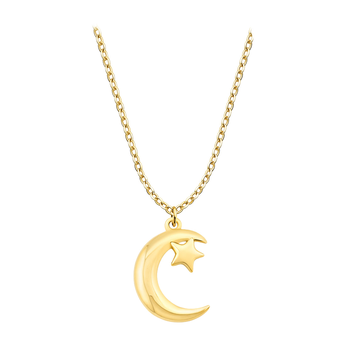 Mond Halskette in 925 Silber