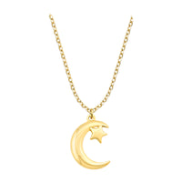 Mond Halskette in 925 Silber