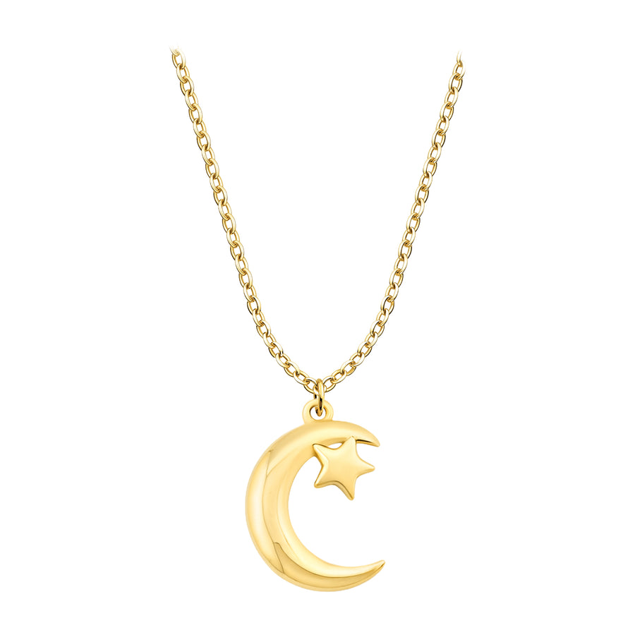 Mond Halskette in 925 Silber