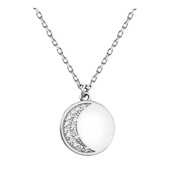 Mond Halskette in 925 Silber