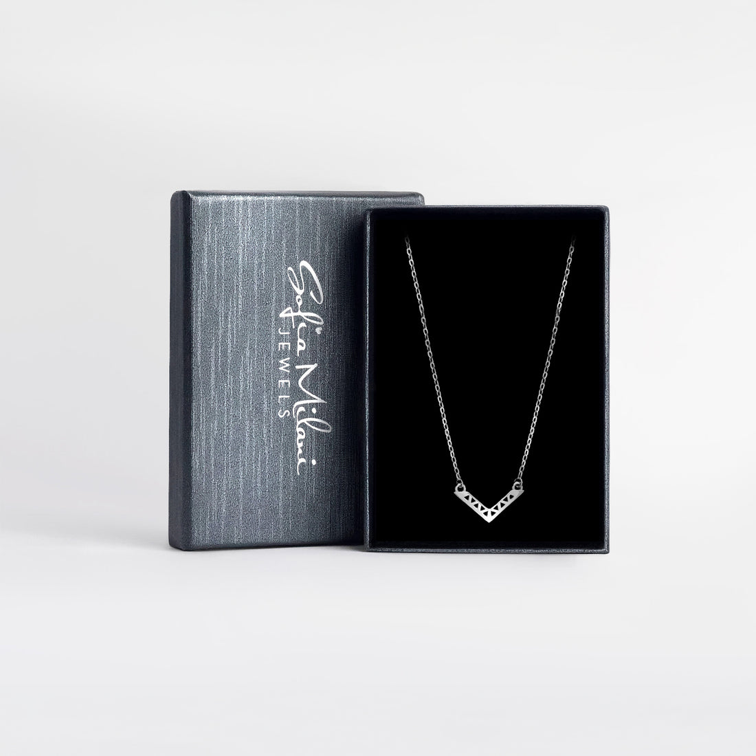Dreieck Halskette in 925 Silber