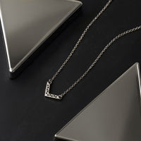 Dreieck Halskette in 925 Silber