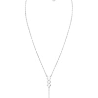 Quadrat Halskette in 925 Silber