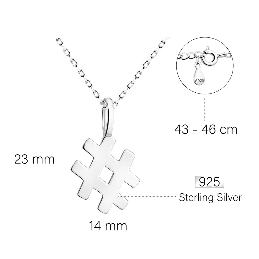 Puzzle Halskette in 925 Silber