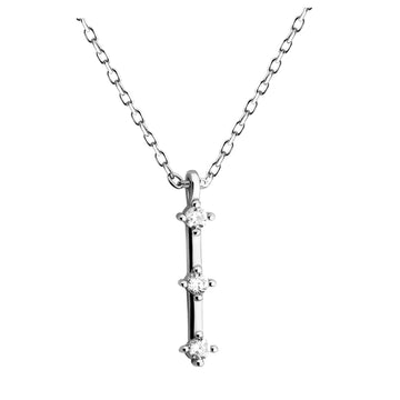 Stab Halskette in 925 Silber