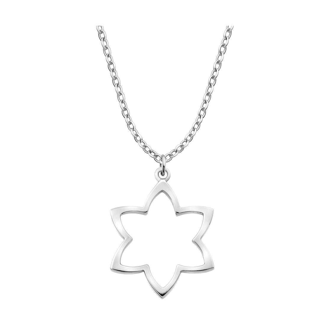 Blume Halskette in 925 Silber