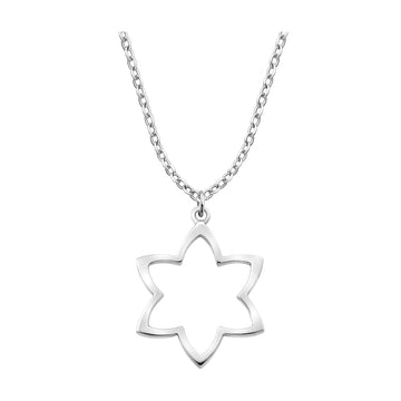 Blume Halskette in 925 Silber