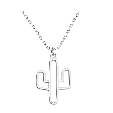 Cactus Halskette in 925 Silber