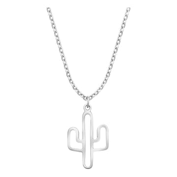 Cactus Halskette in 925 Silber