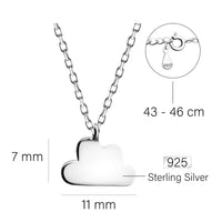 Wolke Halskette in 925 Silber