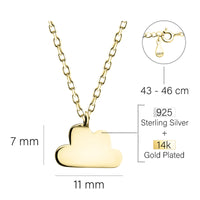 Wolke Halskette in 925 Silber