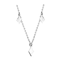 Trapeze Halskette in 925 Silber