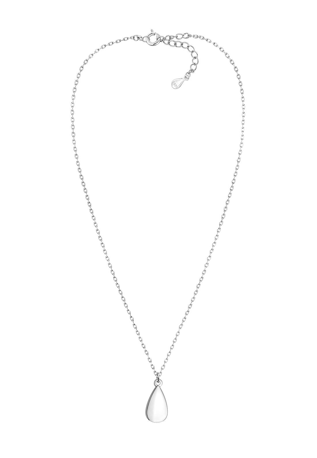 Tropfen Halskette in 925 Silber
