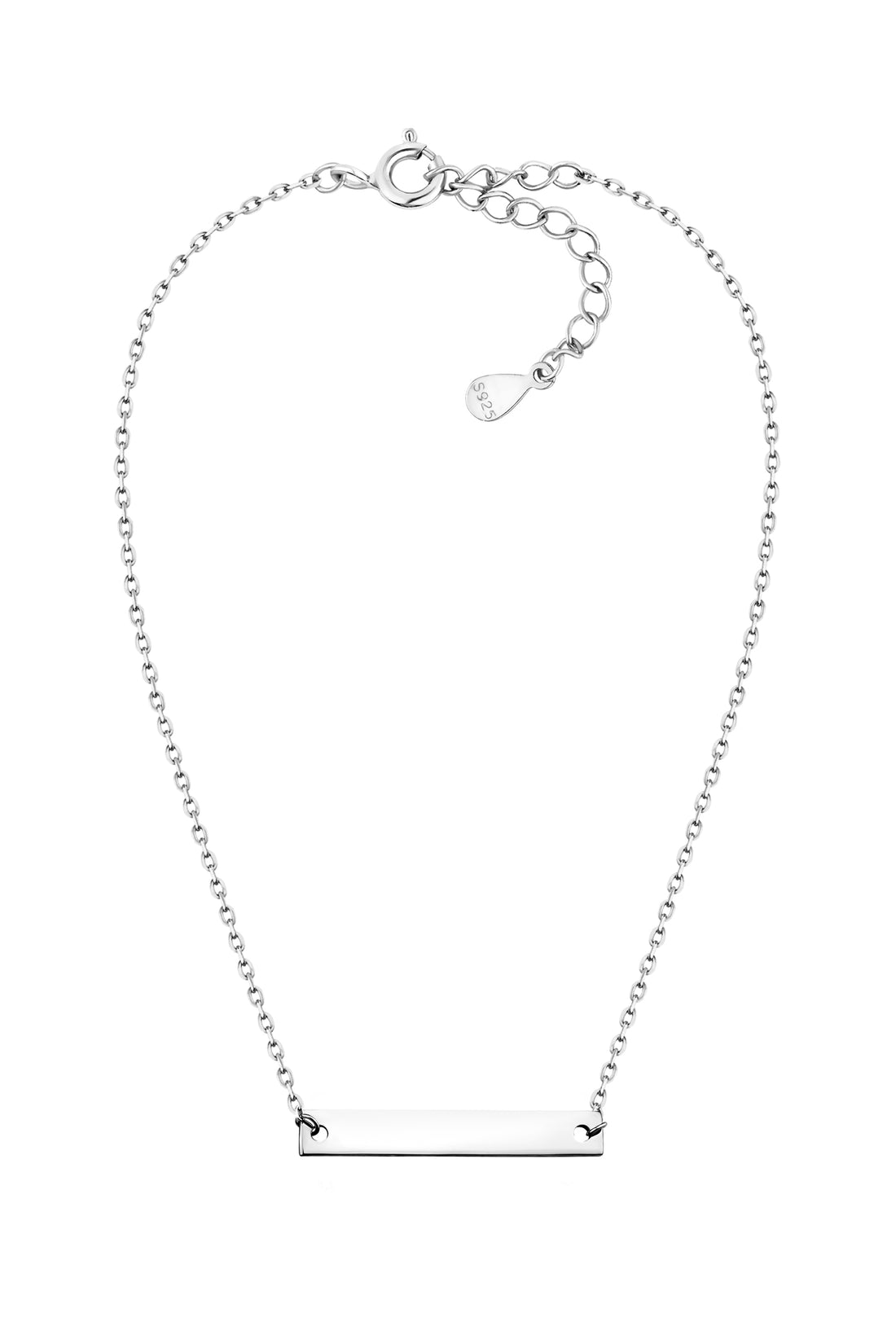 Vollansicht von Stab Halskette in 925 Silber von Sofia Milani - N0505