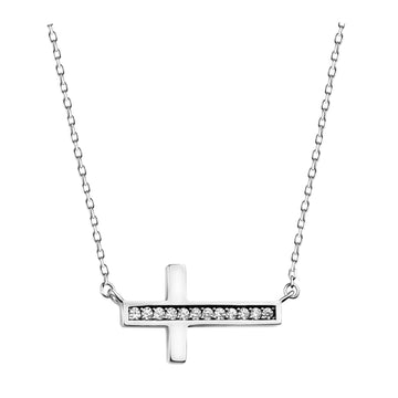 Hauptansicht von Kreuz Halskette in 925 Silber von Sofia Milani - N0506