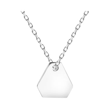 Hauptansicht von Sechseck Hexagon Halskette in 925 Silber von Sofia Milani - N0511