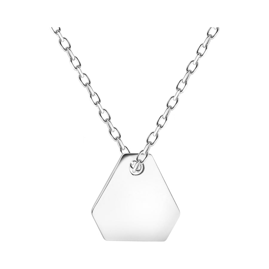 Hauptansicht von Sechseck Hexagon Halskette in 925 Silber von Sofia Milani - N0511