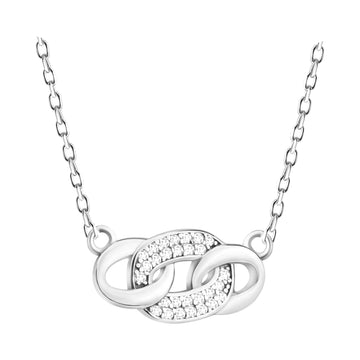 Hauptansicht von Kreis Halskette in 925 Silber von Sofia Milani - N0546