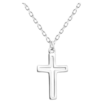Hauptansicht von Kreuz Halskette in 925 Silber von Sofia Milani - N0550