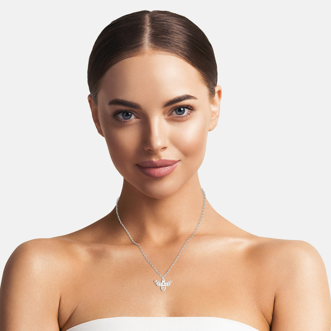 Modelansicht von Bienen Halskette in 925 Silber von Sofia Milani - N0552