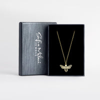 Boxansicht von Bienen Halskette in 925 Silber von Sofia Milani - N0553