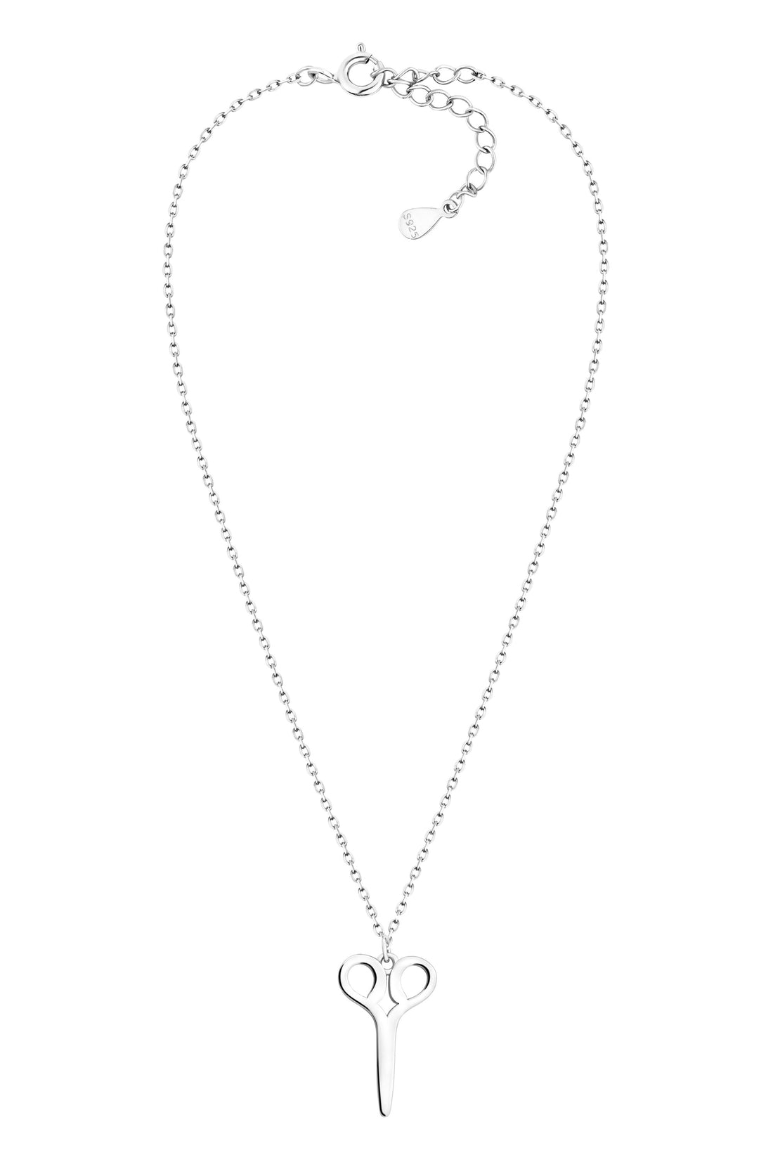 Vollansicht von Scheren Halskette in 925 Silber von Sofia Milani - N0558