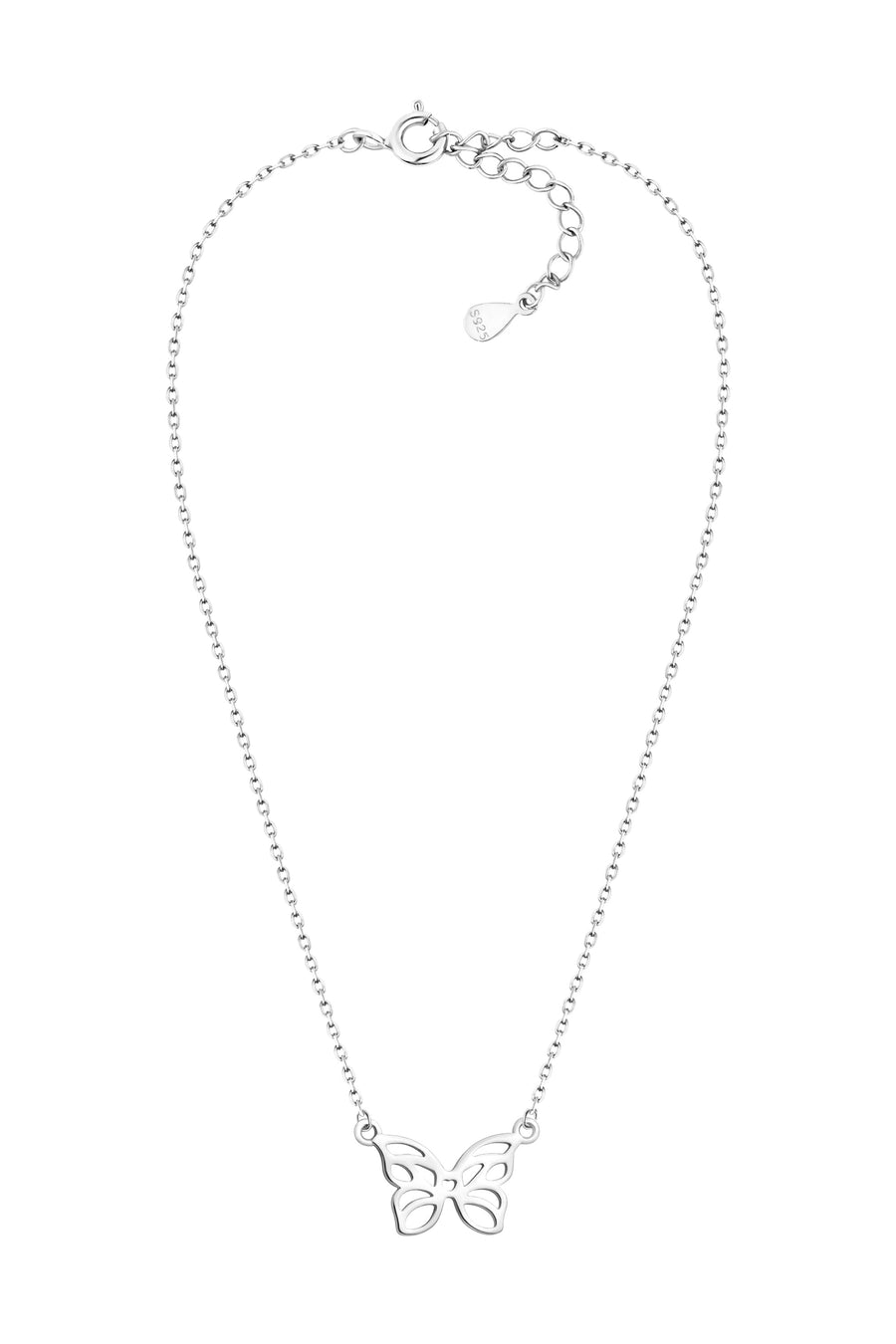 Vollansicht von Schmetterling Halskette in 925 Silber von Sofia Milani - N0572