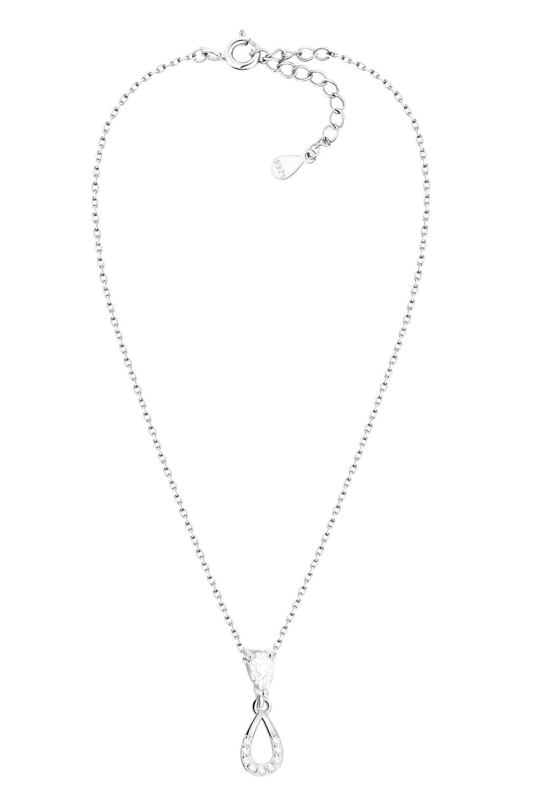 Vollansicht von Oval Halskette in 925 Silber von Sofia Milani - N0574