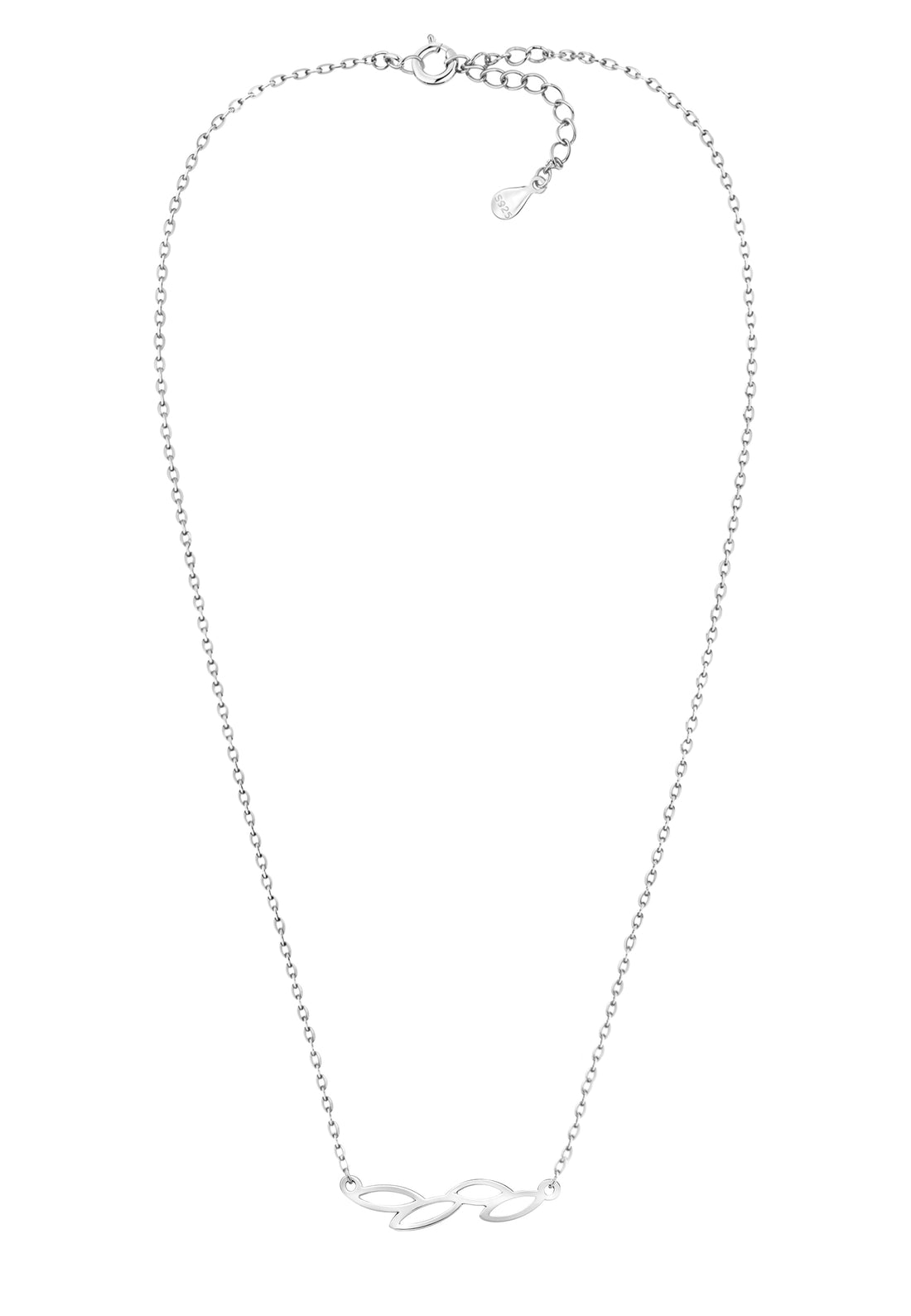 Vollansicht von Blatt Halskette in 925 Silber von Sofia Milani - N0580