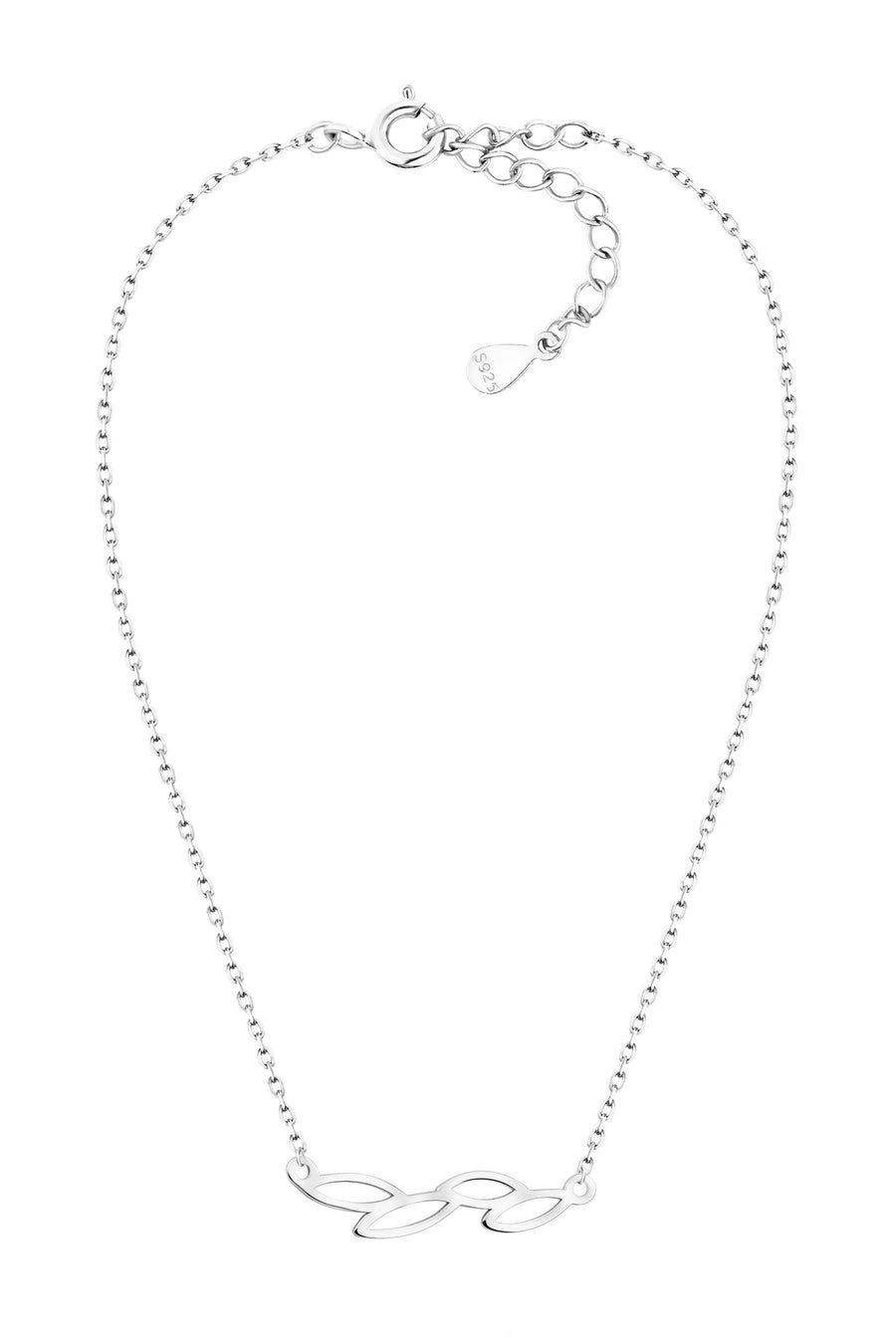 Vollansicht von Blatt Halskette in 925 Silber von Sofia Milani - N0580