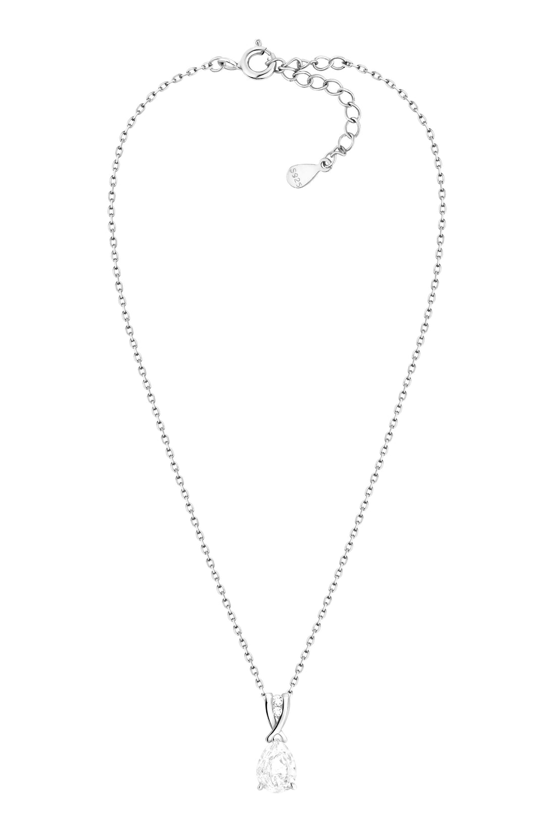 Vollansicht von Zirkonia Halskette in 925 Silber von Sofia Milani - N0582