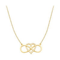 Hauptansicht von Herz Unendlichkeit Halskette in 925 Silber von Sofia Milani - N0585