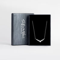 Boxansicht von Zirkonia Halskette in 925 Silber von Sofia Milani - N0586