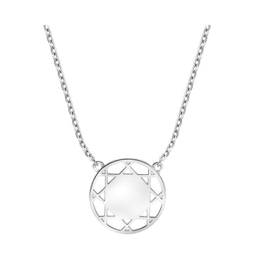 Hauptansicht von Ornament Kreis Halskette in 925 Silber von Sofia Milani - N0594