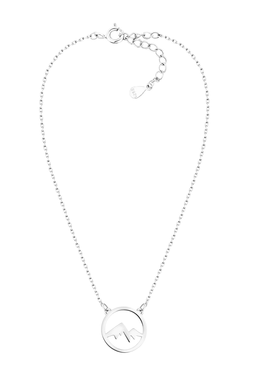 Vollansicht von Berg Halskette in 925 Silber von Sofia Milani - N0602