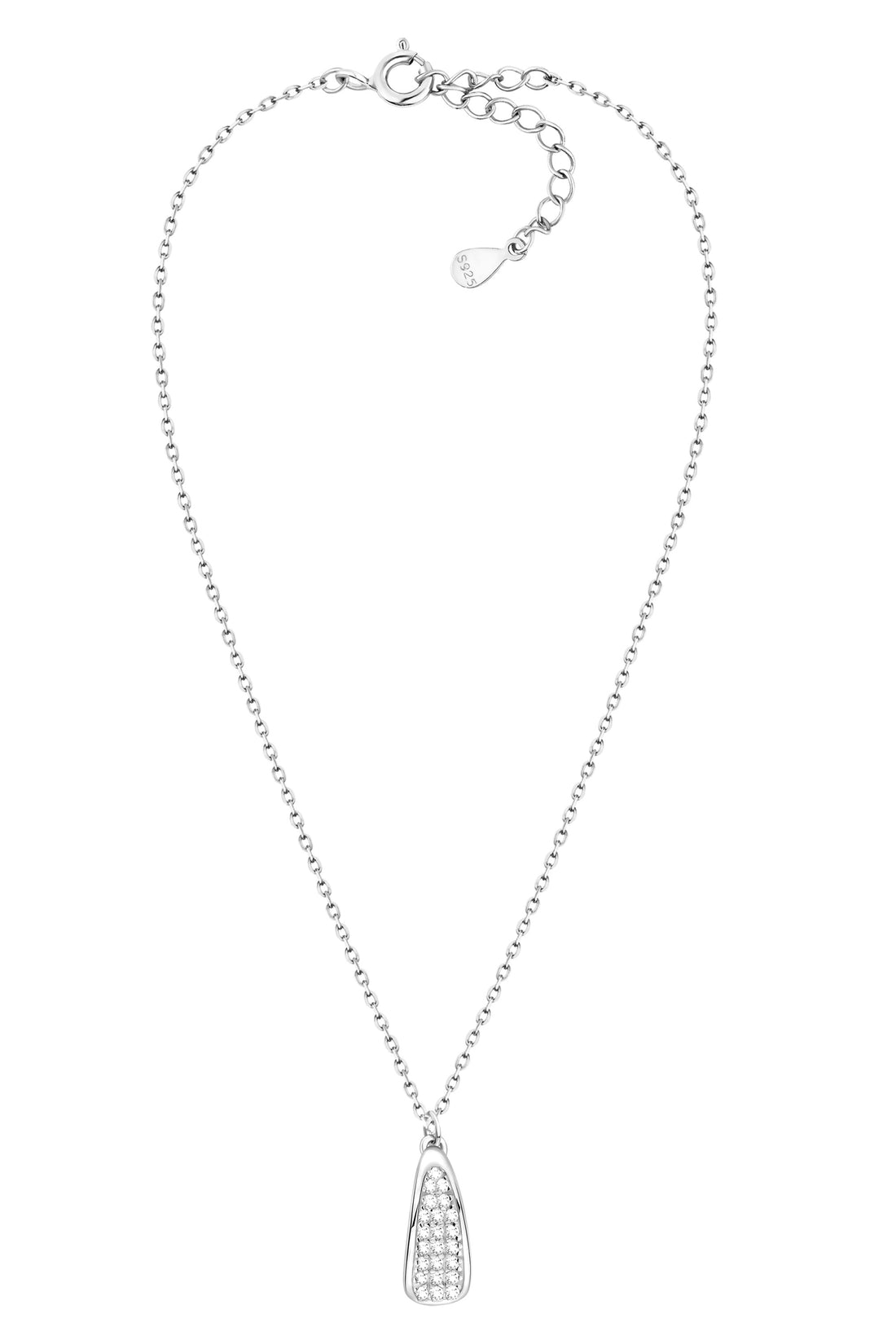 Vollansicht von Zirkonia Halskette in 925 Silber von Sofia Milani - N0604