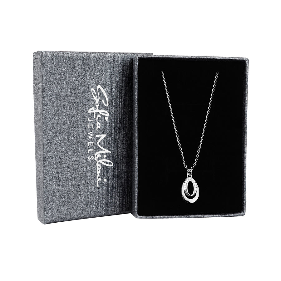 Boxansicht von Oval Halskette in 925 Silber von Sofia Milani - N0606