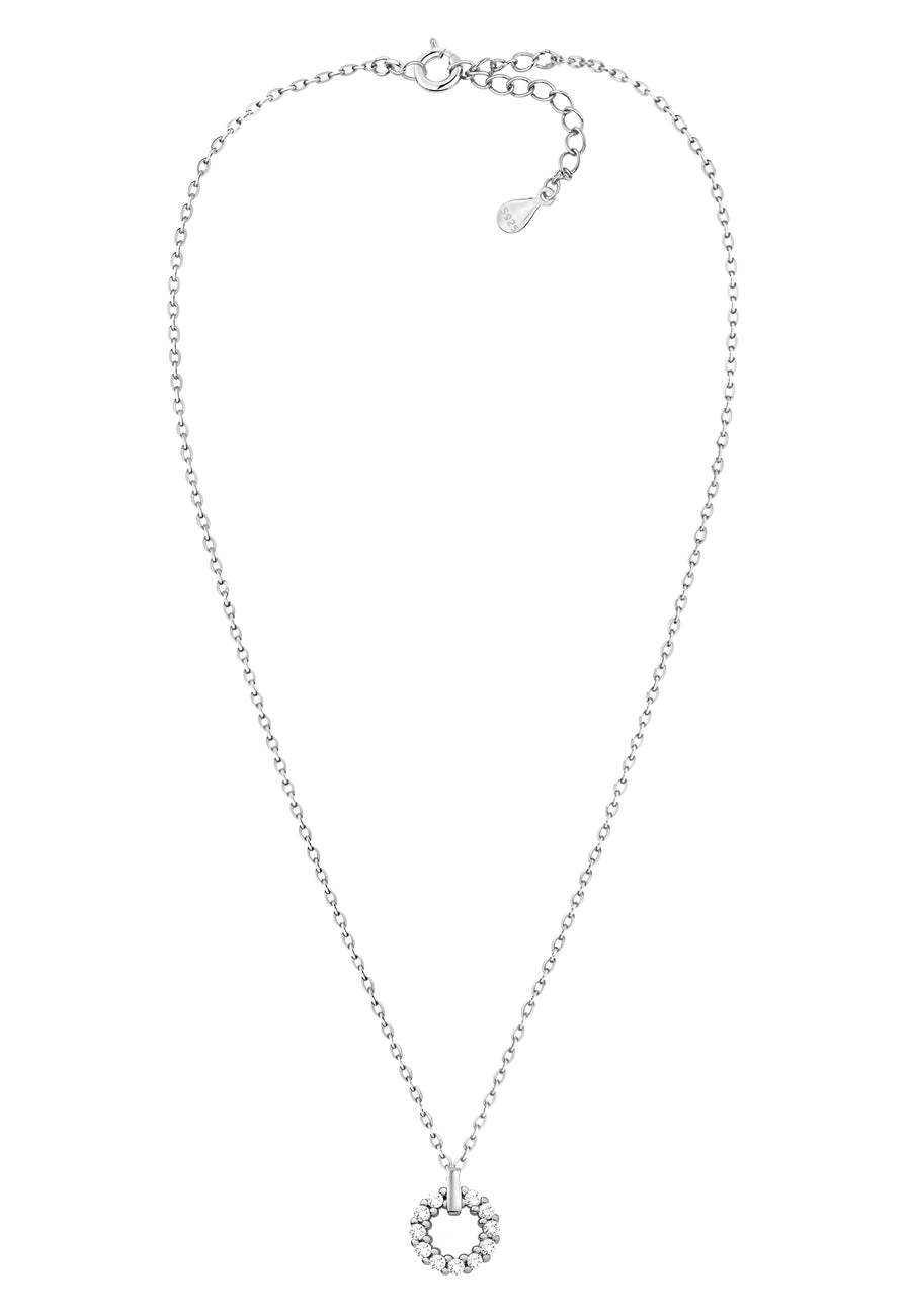 Vollansicht von Kreis Halskette in 925 Silber von Sofia Milani - N0612
