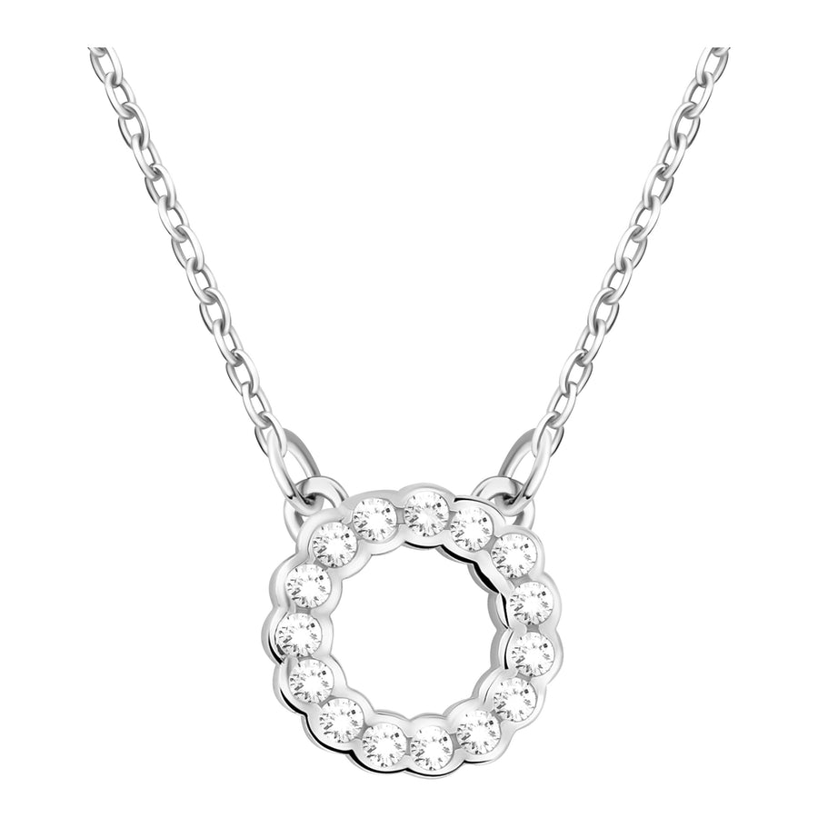 Hauptansicht von Kreis Blumen Halskette in 925 Silber von Sofia Milani - N0614