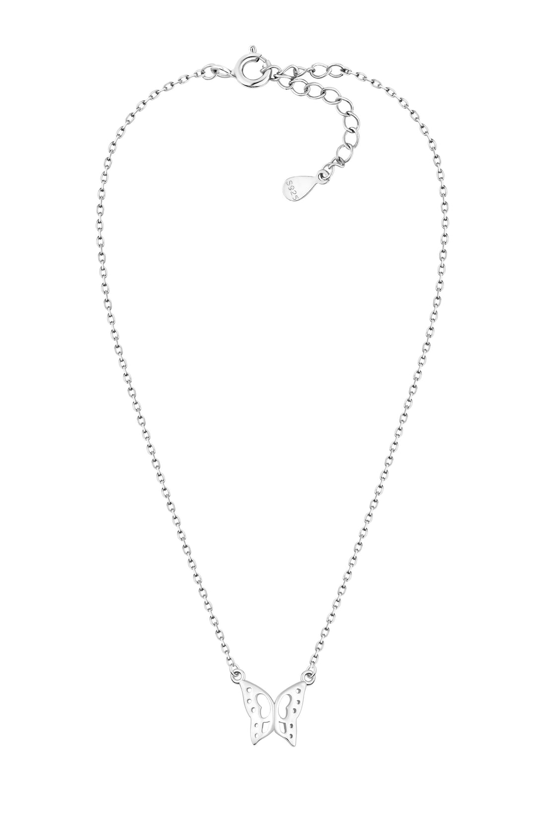 Vollansicht von Schmetterling Halskette in 925 Silber von Sofia Milani - N0616