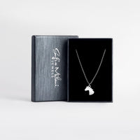 Boxansicht von Pferd Halskette in 925 Silber von Sofia Milani - N0620