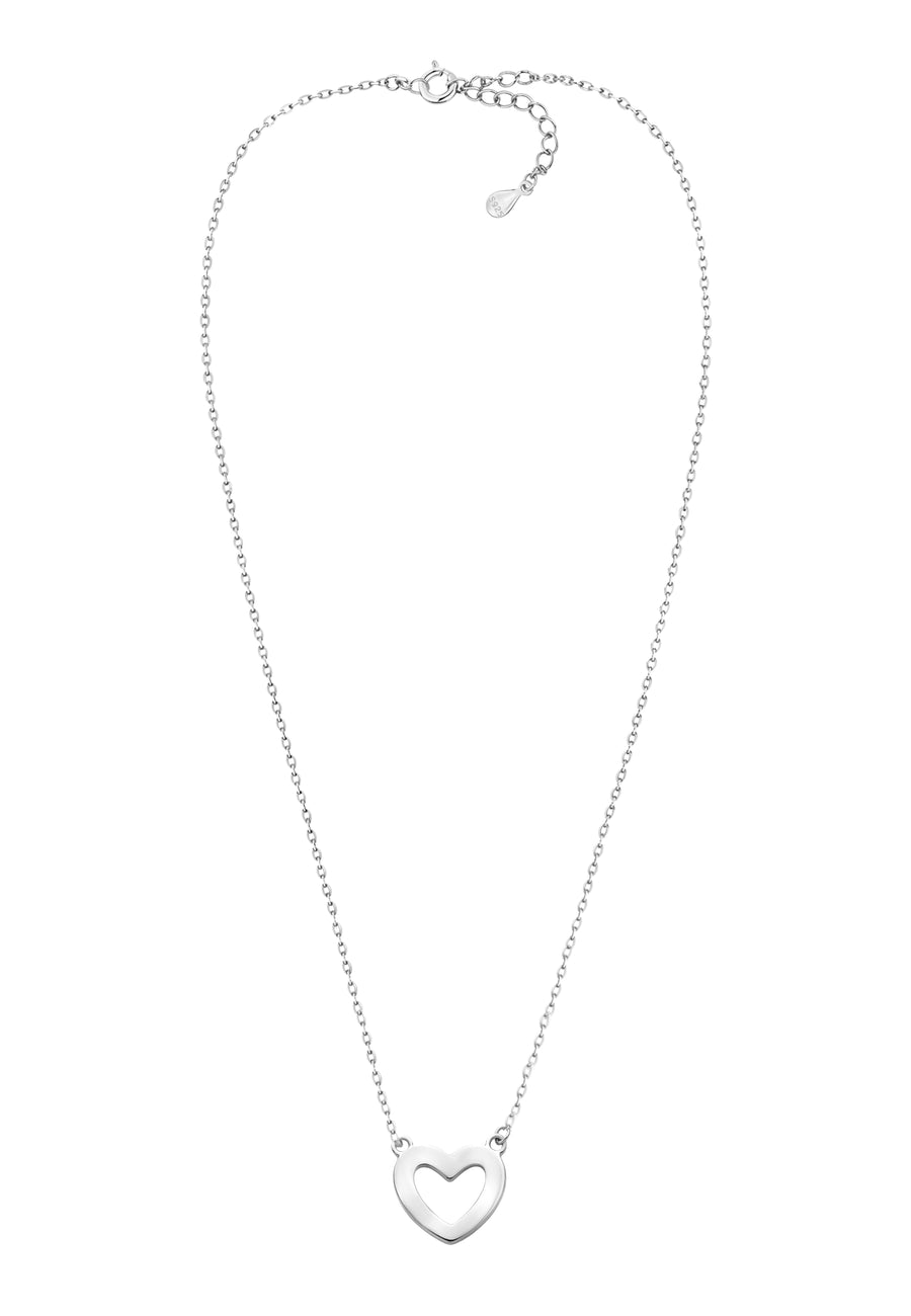 Vollansicht von Herz Halskette in 925 Silber von Sofia Milani - N0624