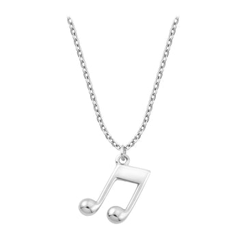 Hauptansicht von Achtel Musik Note Halskette in 925 Silber von Sofia Milani - N0628
