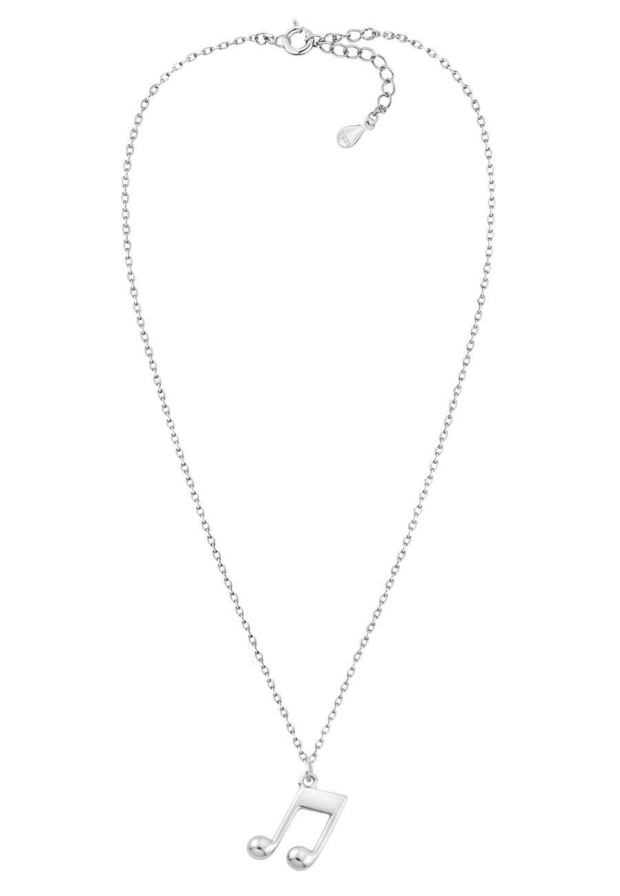 Vollansicht von Achtel Musik Note Halskette in 925 Silber von Sofia Milani - N0628