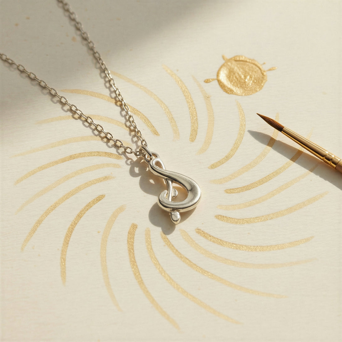 Violinschlüssel Halskette in 925 Silber von Sofia Milani
