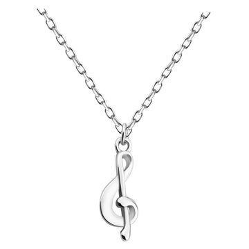 Hauptansicht von Violinschlüssel Halskette in 925 Silber von Sofia Milani - N0630