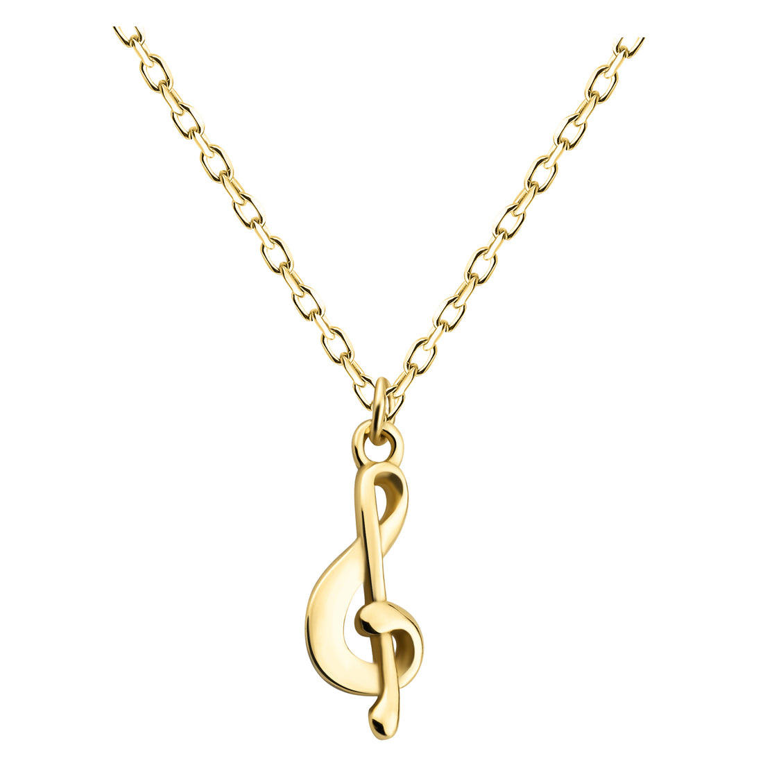 Hauptansicht von Violinschlüssel Halskette in 925 Silber von Sofia Milani - N0631
